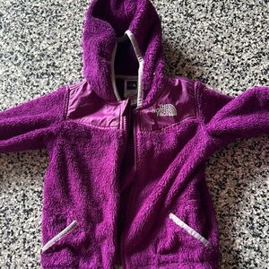 The North Face Purple Fleece Sweatshirt with Hood